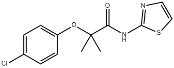 2-(4-chlorophenoxy)-2-methyl-N-(1,3-thiazol-2-yl)propanamide Structure