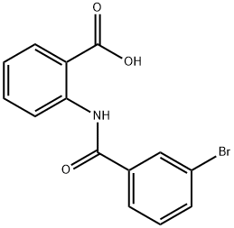 2-{[(3-bromophenyl)carbonyl]amino}benzoic acid Structure