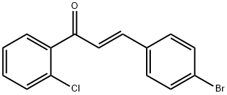 (2E)-3-(4-bromophenyl)-1-(2-chlorophenyl)prop-2-en-1-one Structure