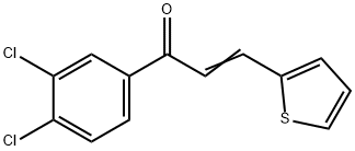 (2E)-1-(3,4-dichlorophenyl)-3-(thiophen-2-yl)prop-2-en-1-one Structure