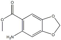 1,3-Benzodioxole-5-carboxylicacid, 6-amino-, methyl ester 구조식 이미지