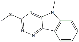 5-methyl-3-methylsulfanyl-[1,2,4]triazino[5,6-b]indole Structure