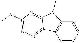 5-methyl-3-methylsulfanyl-[1,2,4]triazino[5,6-b]indole 구조식 이미지