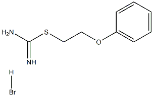 [(2-phenoxyethyl)sulfanyl]methanimidamide hydrobromide 구조식 이미지