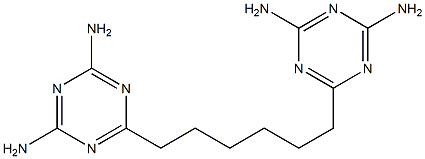 1,3,5-Triazine-2,4-diamine,6,6'-(1,6-hexanediyl)bis- Structure