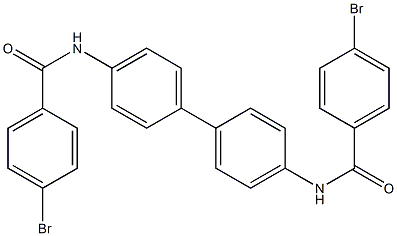 N,N'-4,4'-biphenyldiylbis(4-bromobenzamide) 구조식 이미지