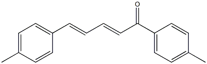 (2E,4E)-1,5-bis(4-methylphenyl)penta-2,4-dien-1-one Structure