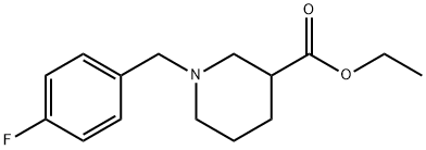 ethyl 1-(4-fluorobenzyl)piperidine-3-carboxylate 구조식 이미지