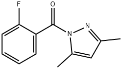 (3,5-dimethylpyrazol-1-yl)-(2-fluorophenyl)methanone 구조식 이미지