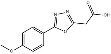 5-(4-Methoxyphenyl)-1,3,4-oxadiazole-2-aceticacid Structure
