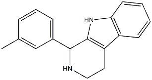 1-(3-methylphenyl)-2,3,4,9-tetrahydro-1H-pyrido[3,4-b]indole 구조식 이미지