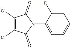 1H-Pyrrole-2,5-dione, 3,4-dichloro-1-(2-fluorophenyl)- Structure