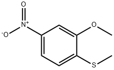 2-Methoxy-1-methylsulfanyl-4-nitro-benzene 구조식 이미지