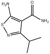 5-AMINO-3-ISOPROPYLISOTHIAZOLE-4-CARBOXAMIDE 구조식 이미지