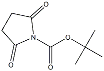 1-Pyrrolidinecarboxylic acid, 2,5-dioxo-, 1,1-dimethylethyl ester 구조식 이미지