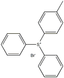 Sulfonium, (4-methylphenyl)diphenyl-, bromide 구조식 이미지