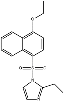 1-((4-ethoxynaphthalen-1-yl)sulfonyl)-2-ethyl-1H-imidazole Structure