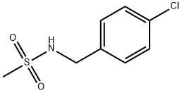 N-[(4-chlorophenyl)methyl]methanesulfonamide 구조식 이미지