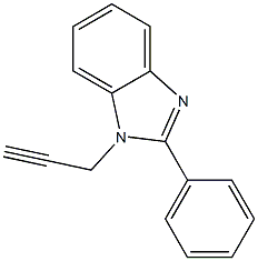 2-phenyl-1-prop-2-ynylbenzimidazole Structure