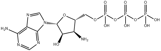 Adenosine 5'-(tetrahydrogen triphosphate), 3'-amino-3'-deoxy- Structure