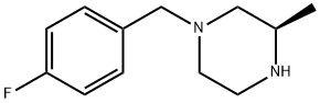 (R)-1-(4-fluorobenzyl)-3-methylpiperazine 구조식 이미지