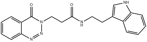 N-(2-(1H-indol-3-yl)ethyl)-3-(4-oxobenzo[d][1,2,3]triazin-3(4H)-yl)propanamide Structure