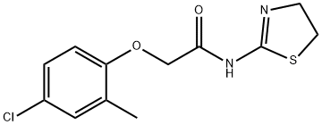 2-(4-chloro-2-methylphenoxy)-N-(4,5-dihydro-1,3-thiazol-2-yl)acetamide 구조식 이미지