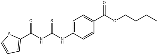 butyl 4-{[(thiophen-2-ylcarbonyl)carbamothioyl]amino}benzoate Structure