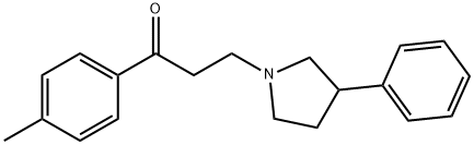 3-(3-Phenyl-pyrrolidin-1-yl)-1-p-tolyl-propan-1-one 구조식 이미지