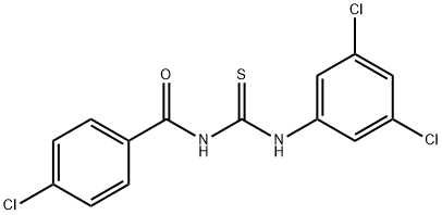 4-chloro-N-{[(3,5-dichlorophenyl)amino]carbonothioyl}benzamide Structure