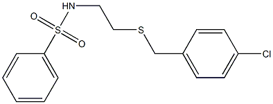 N-[2-[(4-chlorophenyl)methylsulfanyl]ethyl]benzenesulfonamide Structure