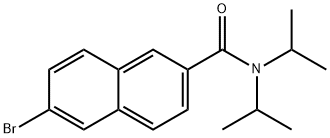 6-bromo-N,N-diisopropyl-2-naphthamide 구조식 이미지