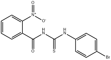 N-{[(4-bromophenyl)amino]carbonothioyl}-2-nitrobenzamide 구조식 이미지