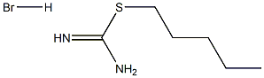 (pentylsulfanyl)methanimidamide hydrobromide Structure