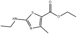 ethyl 2-(ethylamino)-4-methyl-1,3-thiazole-5-carboxylate Structure