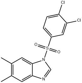 1-((3,4-dichlorophenyl)sulfonyl)-5,6-dimethyl-1H-benzo[d]imidazole Structure