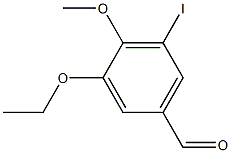 3-ethoxy-5-iodo-4-methoxybenzaldehyde Structure