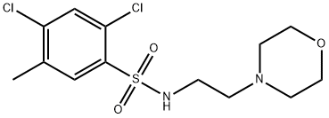 2,4-dichloro-5-methyl-N-(2-morpholinoethyl)benzenesulfonamide Structure