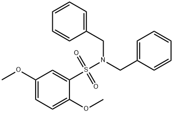 N,N-dibenzyl-2,5-dimethoxybenzenesulfonamide 구조식 이미지