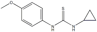 1-cyclopropyl-3-(4-methoxyphenyl)thiourea Structure