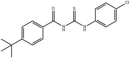 4-tert-butyl-N-{[(4-chlorophenyl)amino]carbonothioyl}benzamide Structure