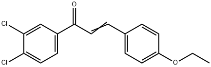 (2E)-1-(3,4-dichlorophenyl)-3-(4-ethoxyphenyl)prop-2-en-1-one 구조식 이미지