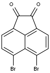 1,2-Acenaphthylenedione, 5,6-dibromo- 구조식 이미지