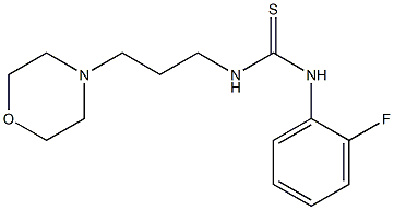 1-(2-fluorophenyl)-3-(3-morpholin-4-ylpropyl)thiourea Structure