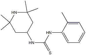 1-(2-methylphenyl)-3-(2,2,6,6-tetramethylpiperidin-4-yl)thiourea Structure