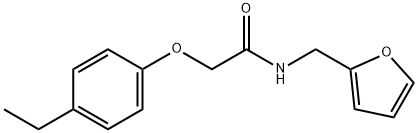 2-(4-ethylphenoxy)-N-(2-furylmethyl)acetamide Structure