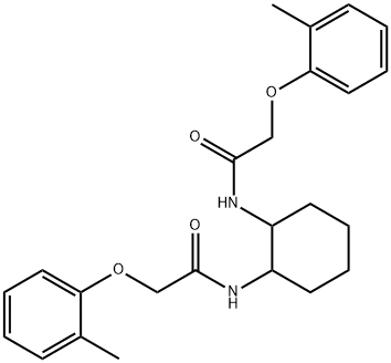 N,N'-1,2-cyclohexanediylbis[2-(2-methylphenoxy)acetamide] 구조식 이미지