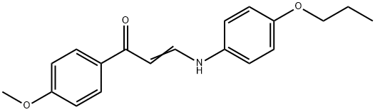 (E)-1-(4-methoxyphenyl)-3-(4-propoxyanilino)prop-2-en-1-one Structure