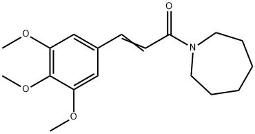 (2E)-1-(azepan-1-yl)-3-(3,4,5-trimethoxyphenyl)prop-2-en-1-one Structure