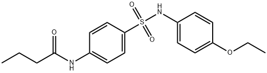 N-(4-{[(4-ethoxyphenyl)amino]sulfonyl}phenyl)butanamide 구조식 이미지